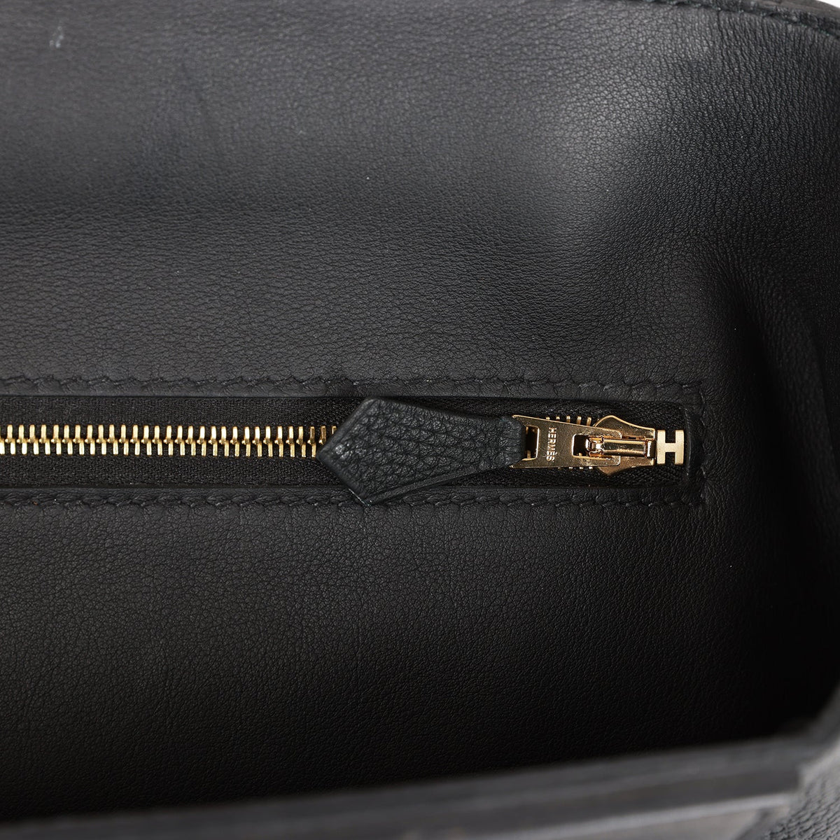 Hermès 24/24 Bag 29 Black Togo and Swift Gold Hardware