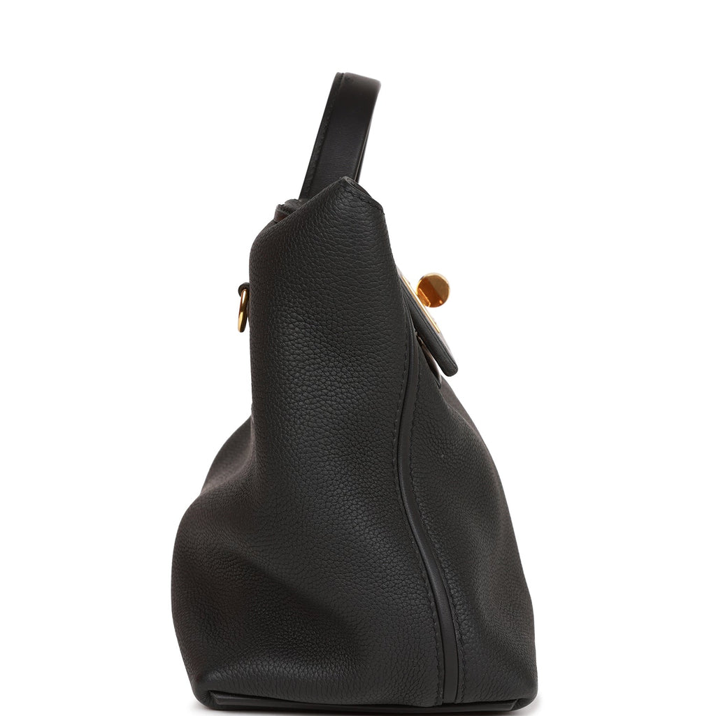 Hermès 24/24 Bag 29 Black Togo and Swift Gold Hardware