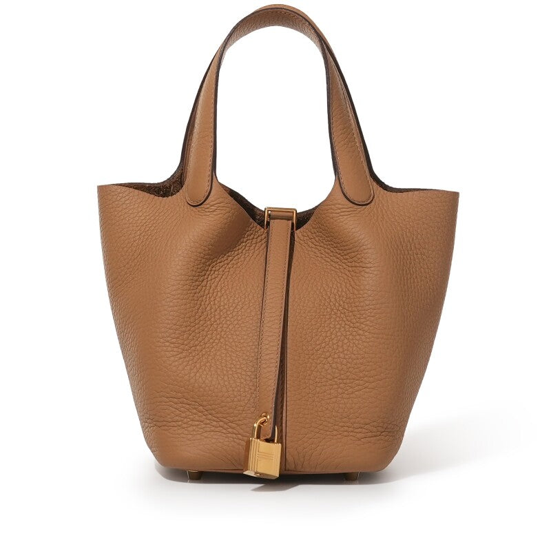 Hermès Biscuit Clemence Picotin Lock 18 Gold Hardware