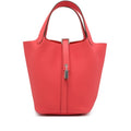 Hermès Rose Texas Clemence Picotin Lock 18 Palladium Hardware
