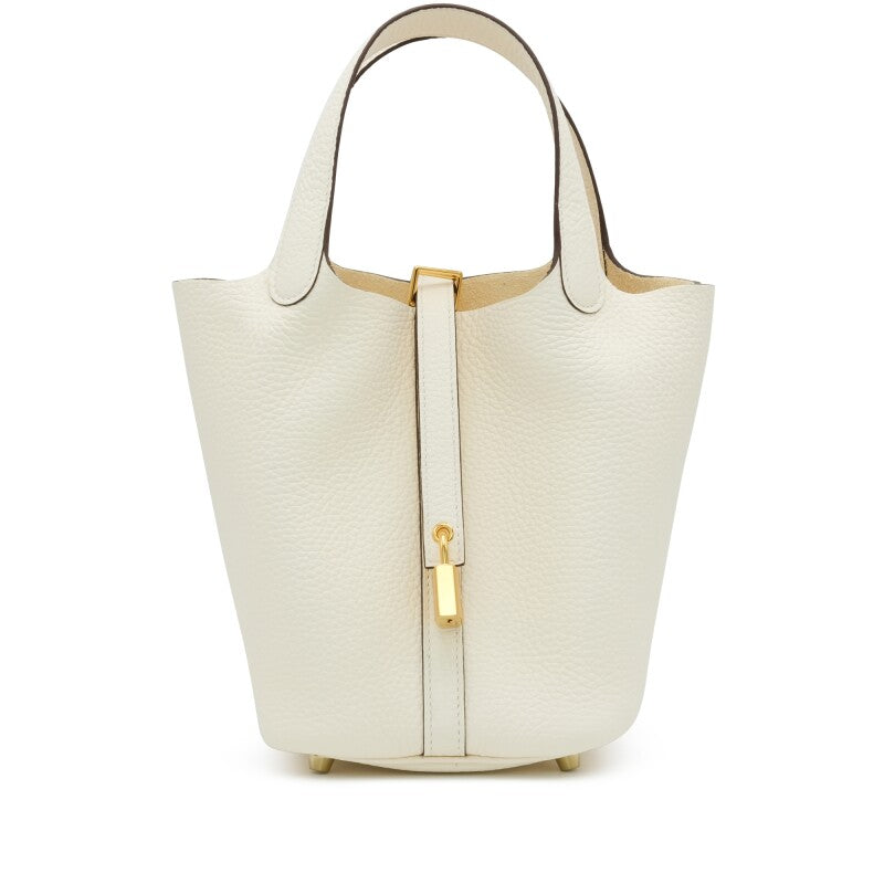 Hermès Nata Clemence Picotin Lock 18 Gold Hardware