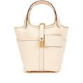 Hermès Nata Swift and Toile Geoland Cargo Picotin Lock 18 Palladium Hardware