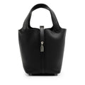 Hermès Black Clemence Picotin Lock 18 Palladium Hardware