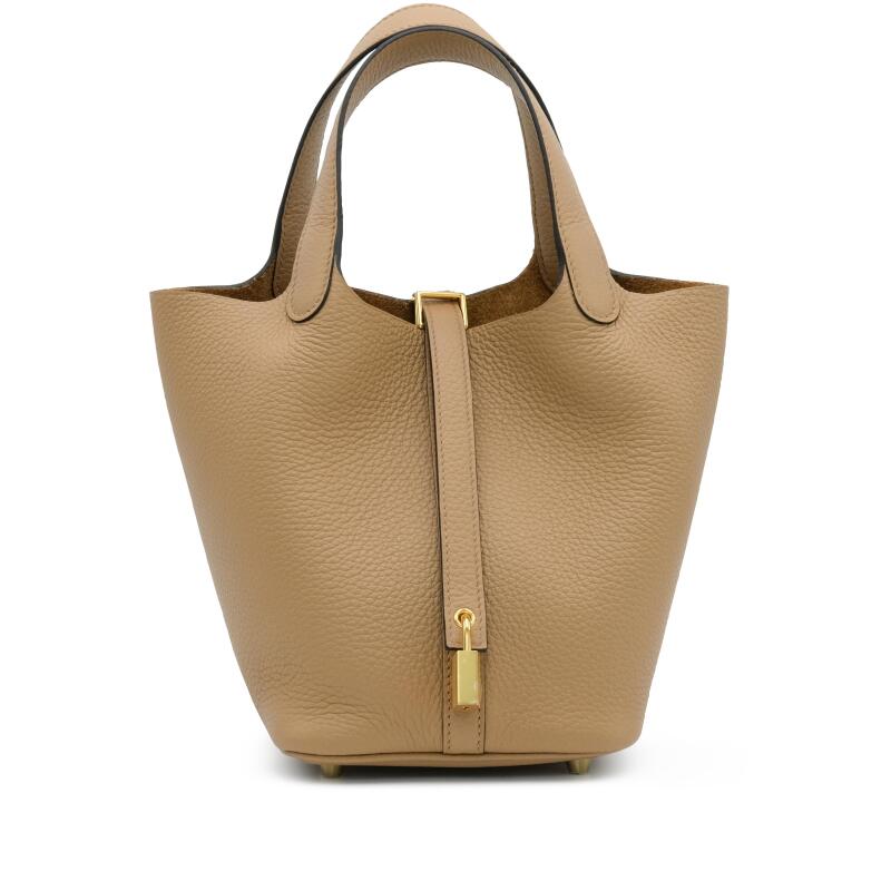 Hermès Chai Clemence Picotin Lock 18 Gold Hardware