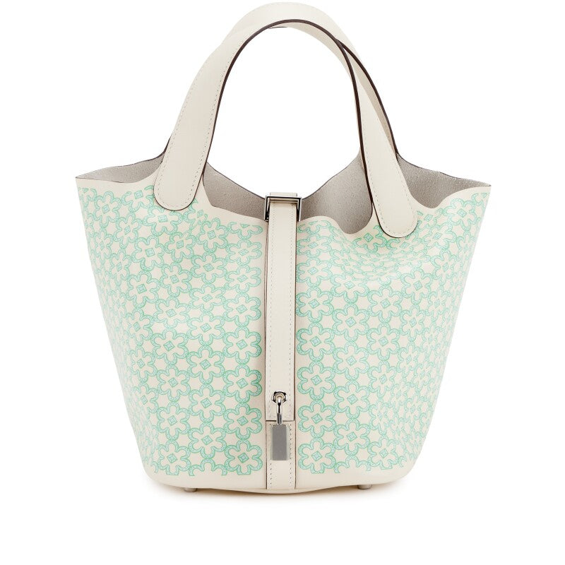 Hermès Nata Lucky Daisy Swift Picotin Lock 18 Palladium Hardware