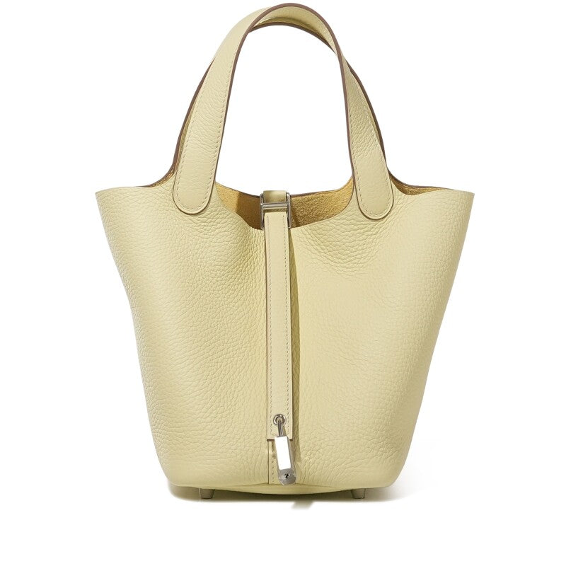 Hermès Jaune Milton Clemence Picotin Lock 18 Palladium Hardware