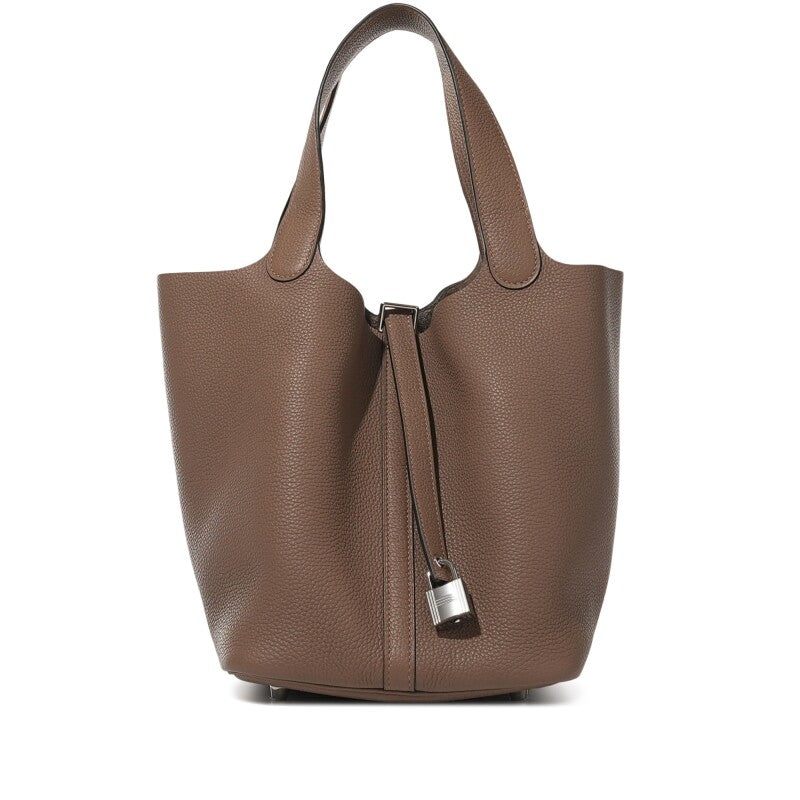 Hermès Beige de Weimar Clemence Picotin Lock 22 Palladium Hardware