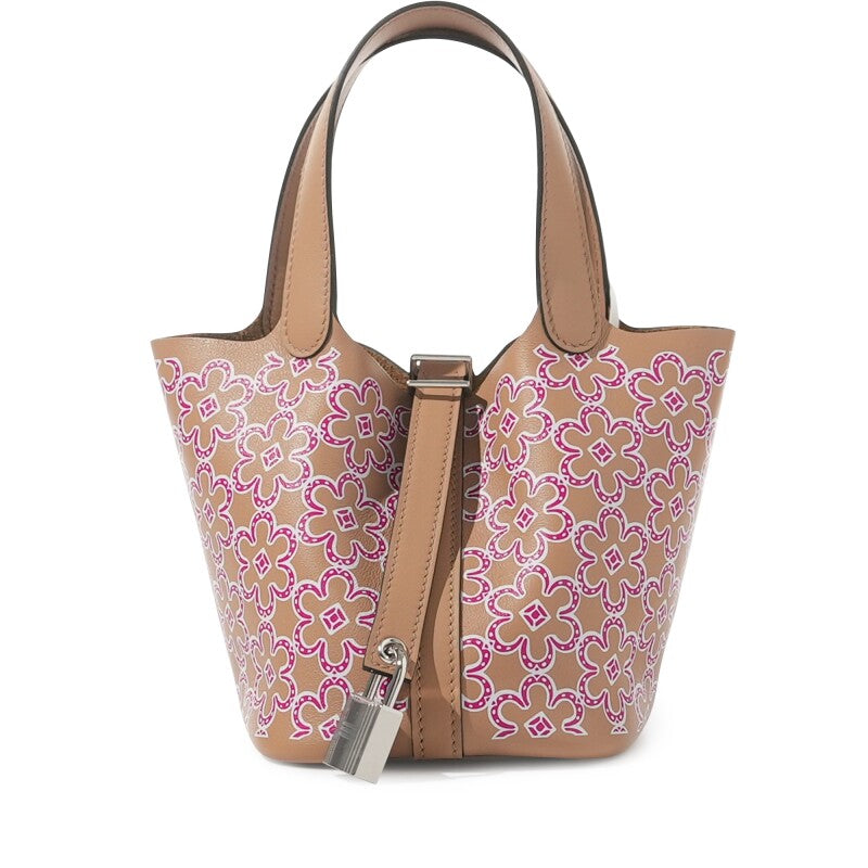 Hermès Chai Swift Lucky Daisy Micro Picotin Lock 14 Palladium Hardware