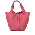 Hermès Rose Azalée Clemence Picotin Lock 18 Palladium Hardware