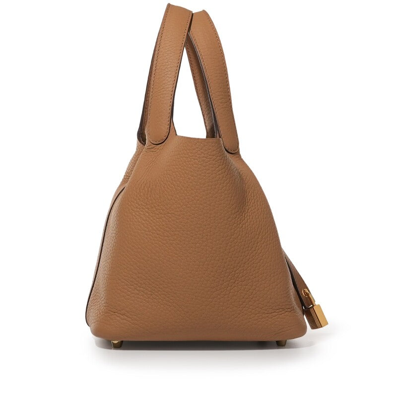 Hermès Biscuit Clemence Picotin Lock 18 Gold Hardware