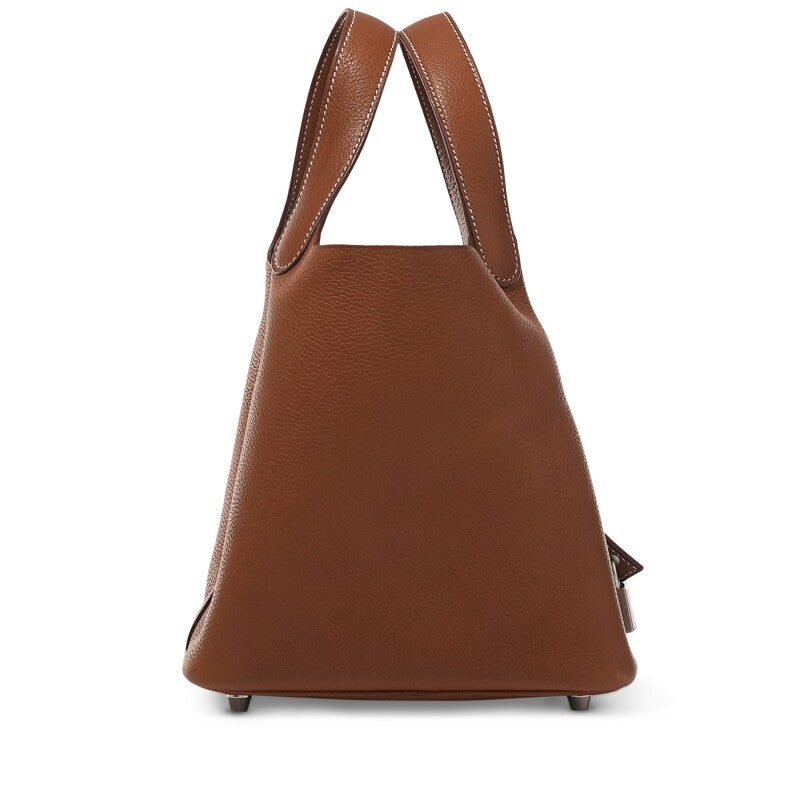 Hermès Fauve Barenia Picotin Lock 18 Palladium Hardware