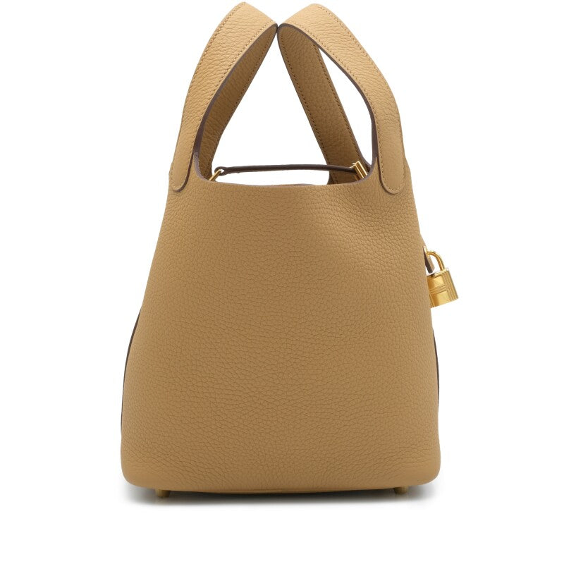 Hermès Biscuit Clemence Picotin Lock 18 Gold Hardware