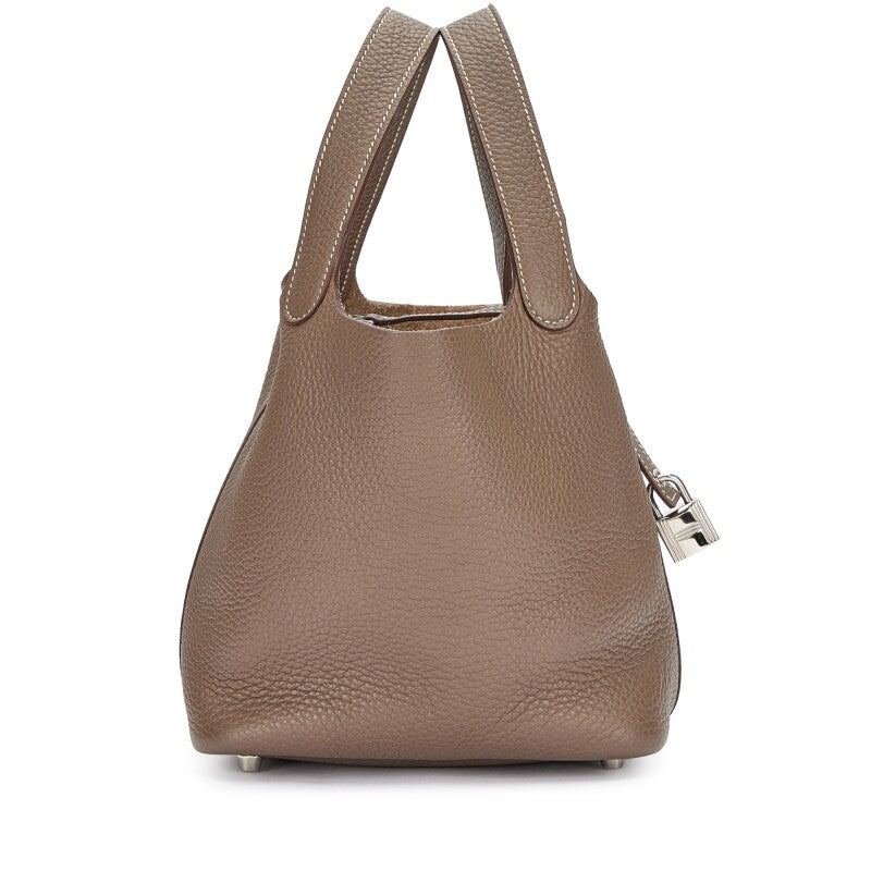 Hermès Etoupe Clemence Picotin Lock 18 Palladium Hardware