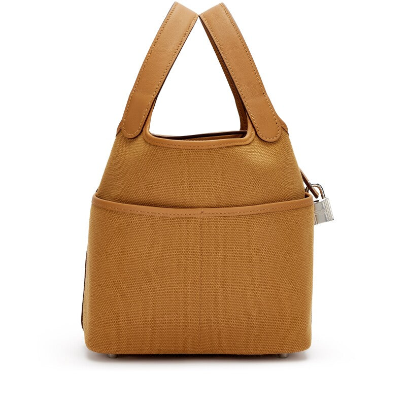 Hermès Sesame Swift and Toile Goeland Cargo Picotin Lock 18 Palladium Hardware