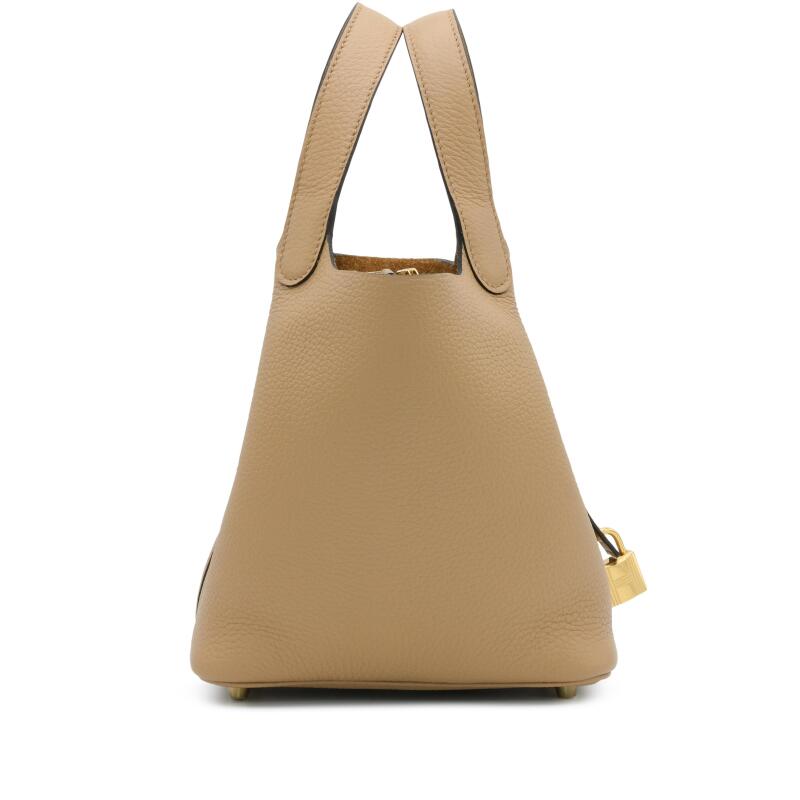 Hermès Chai Clemence Picotin Lock 18 Gold Hardware