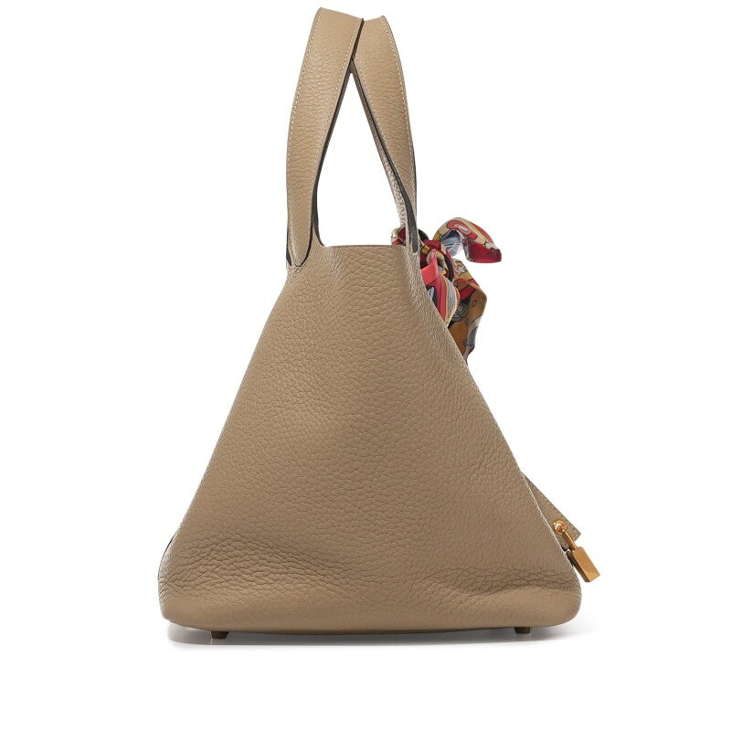 Hermès Trench Clemence Picotin Lock 22 Gold Hardware