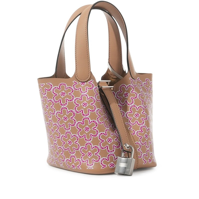 Hermès Chai Swift Lucky Daisy Micro Picotin Lock 14 Palladium Hardware