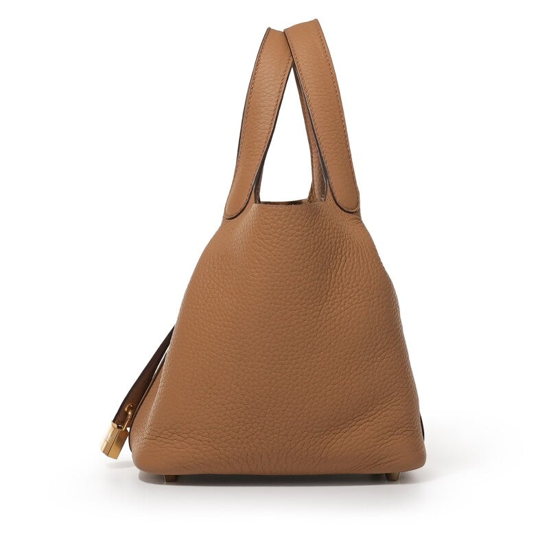 Hermès Biscuit Clemence Picotin Lock 18 Gold Hardware