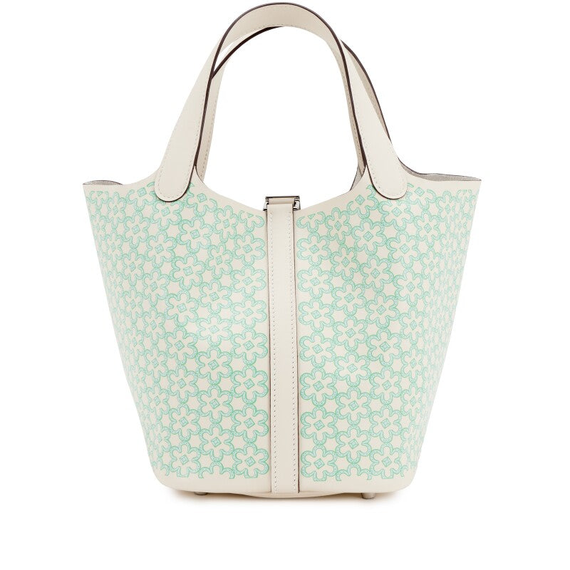 Hermès Nata Lucky Daisy Swift Picotin Lock 18 Palladium Hardware