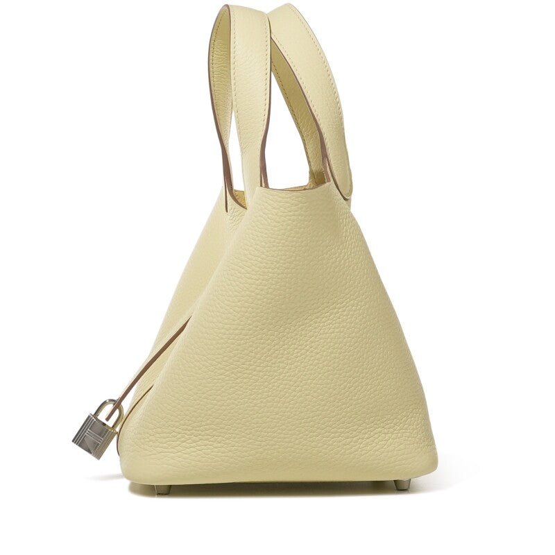 Hermès Jaune Milton Clemence Picotin Lock 18 Palladium Hardware