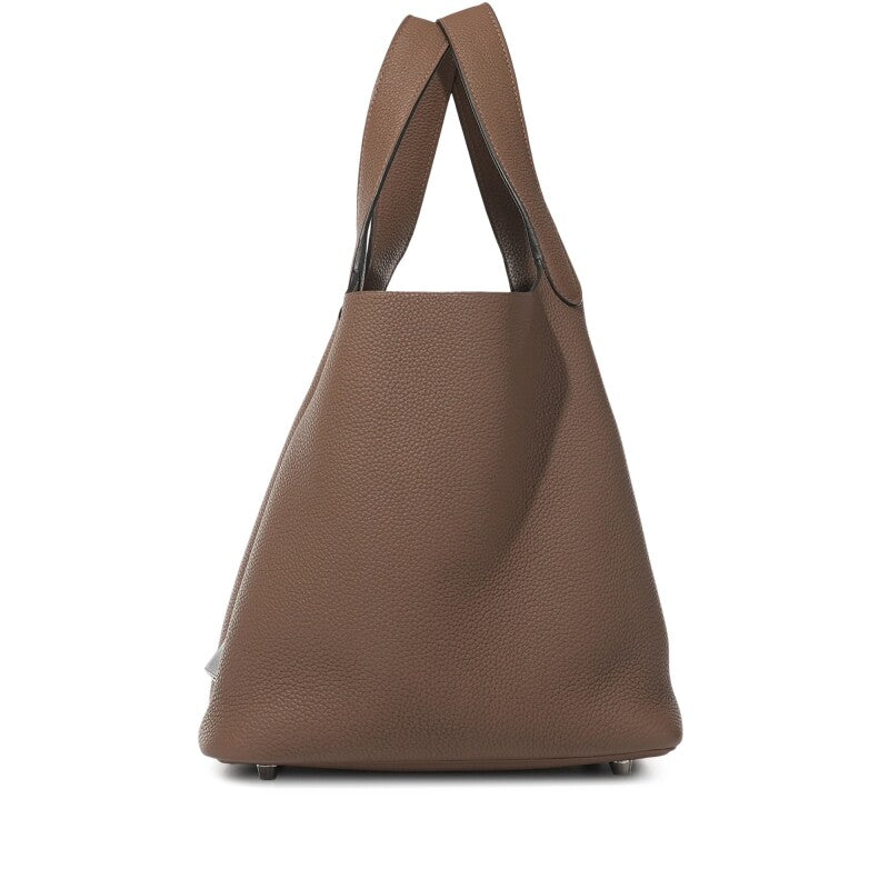 Hermès Beige de Weimar Clemence Picotin Lock 22 Palladium Hardware