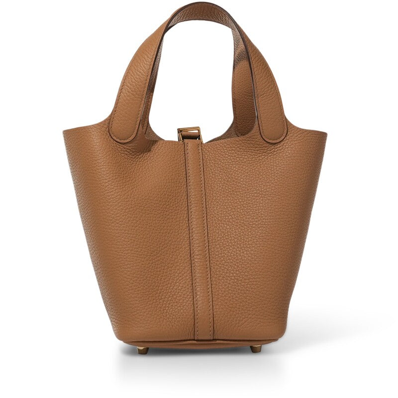 Hermès Biscuit Clemence Picotin Lock 18 Gold Hardware