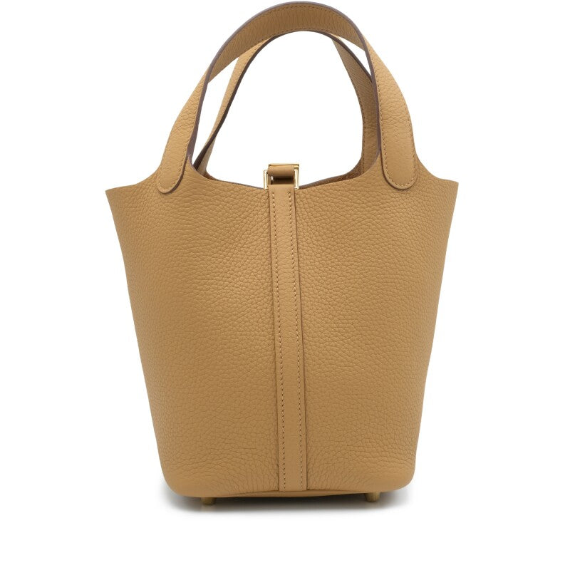 Hermès Biscuit Clemence Picotin Lock 18 Gold Hardware