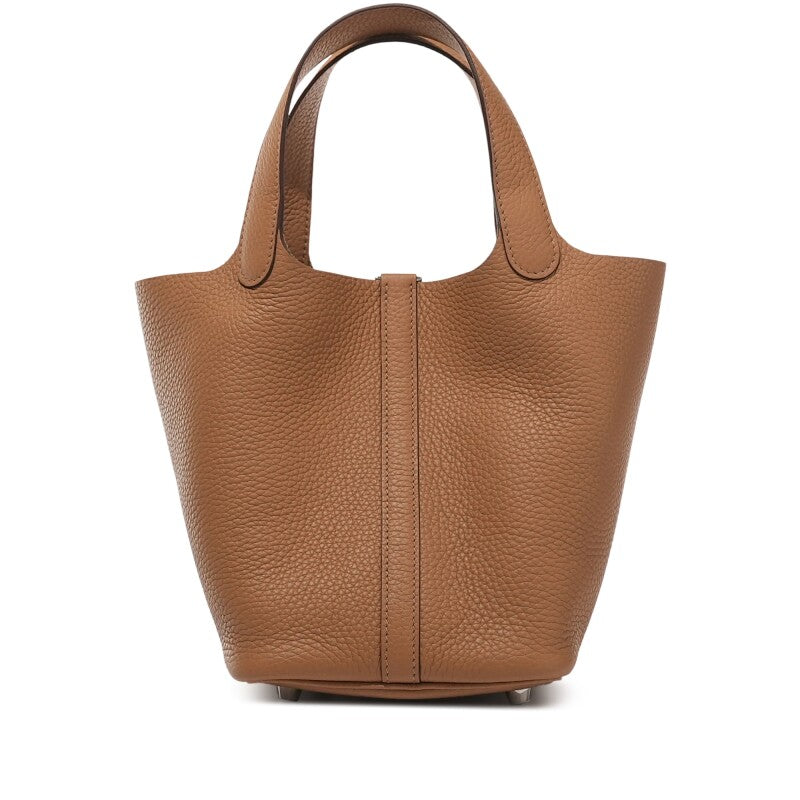 Hermès Biscuit Clemence Picotin Lock 18 Palladium Hardware
