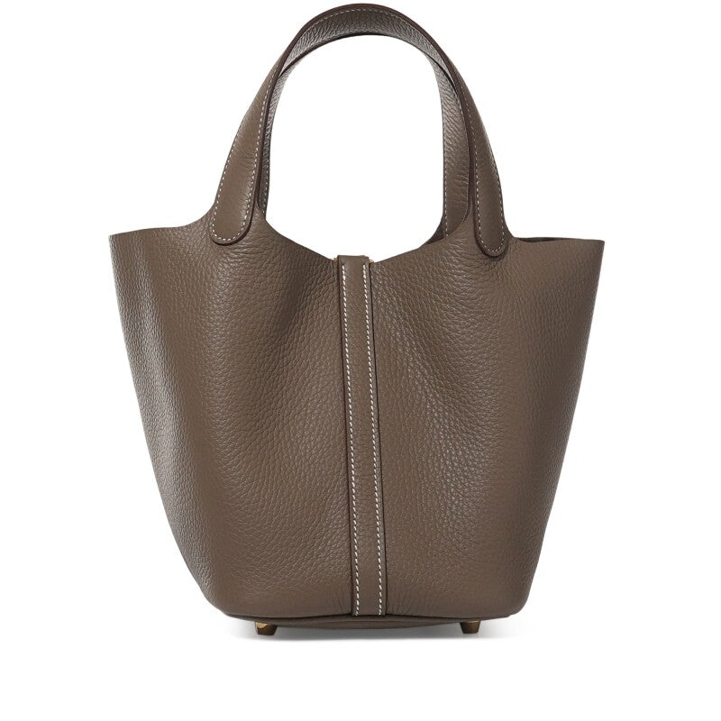 Hermès Etoupe Clemence Picotin Lock 18 Gold Hardware