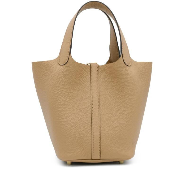 Hermès Chai Clemence Picotin Lock 18 Gold Hardware