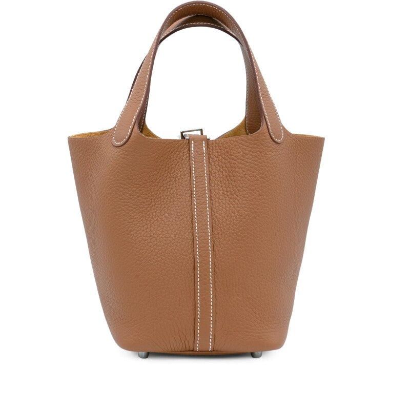 Hermès Gold Clemence Picotin Lock 18 Palladium Hardware