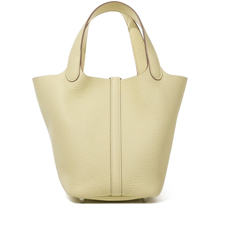 Hermès Jaune Milton Clemence Picotin Lock 18 Palladium Hardware