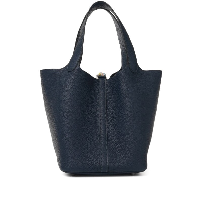 Hermès Bleu de Prusse Clemence Picotin Lock 22 Palladium Hardware