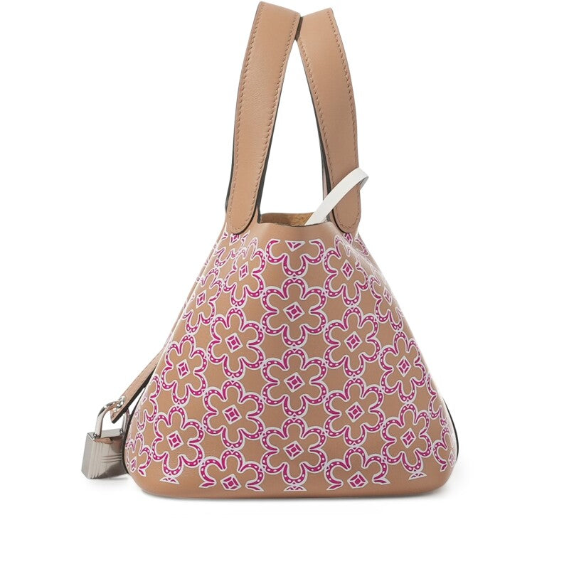 Hermès Chai Swift Lucky Daisy Micro Picotin Lock 14 Palladium Hardware