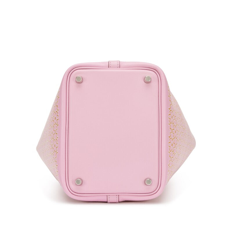 Hermès Mauve Sylvestre Swift Lucky Daisy Picotin Lock 18 Palladium Hardware