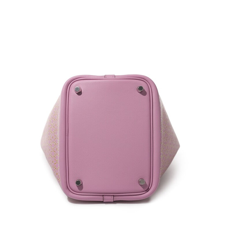 Hermès Mauve Sylvestre Swift Lucky Daisy Picotin Lock 18 Palladium Hardware