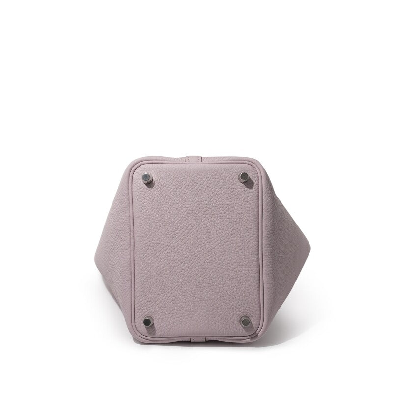 Hermès Mauve Pale Clemence Picotin Lock 18 Palladium Hardware