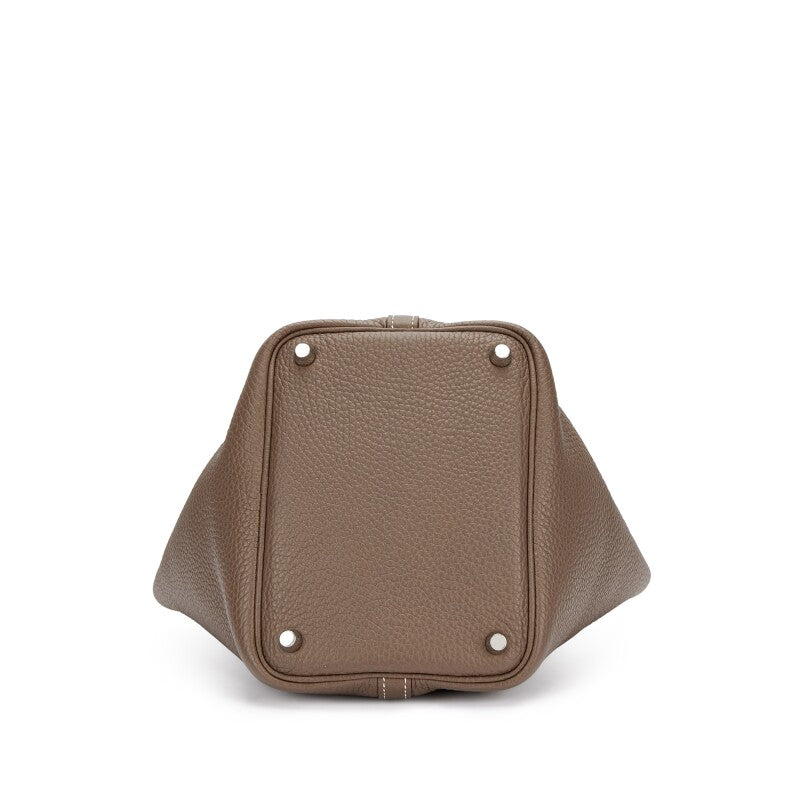 Hermès Etoupe Clemence Picotin Lock 18 Palladium Hardware