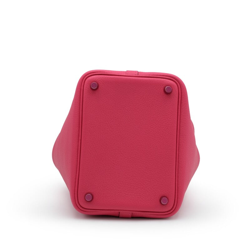 Hermès Rose Mexico Clemence Monochrome So Pink Picotin Lock 18 Pink Hardware