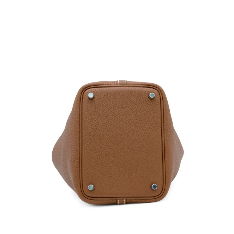 Hermès Gold Clemence Picotin Lock 18 Palladium Hardware