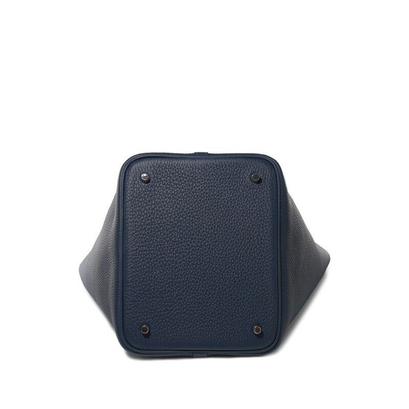 Hermès Bleu de Prusse Clemence Picotin Lock 22 Palladium Hardware