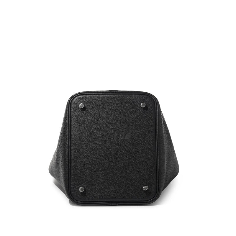 Hermès Black Clemence Picotin Lock 22 Palladium Hardware