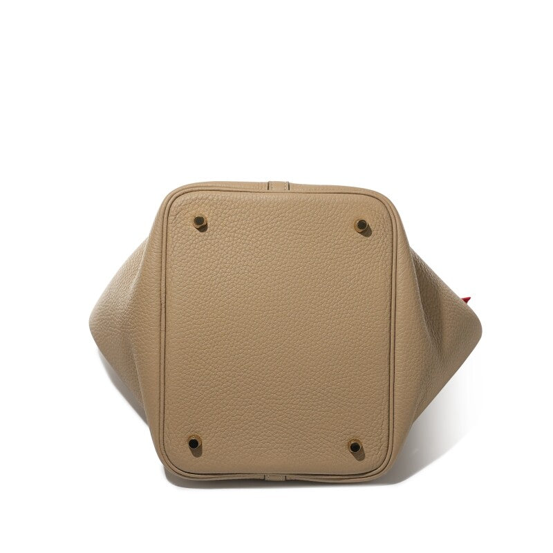 Hermès Trench Clemence Picotin Lock 22 Gold Hardware