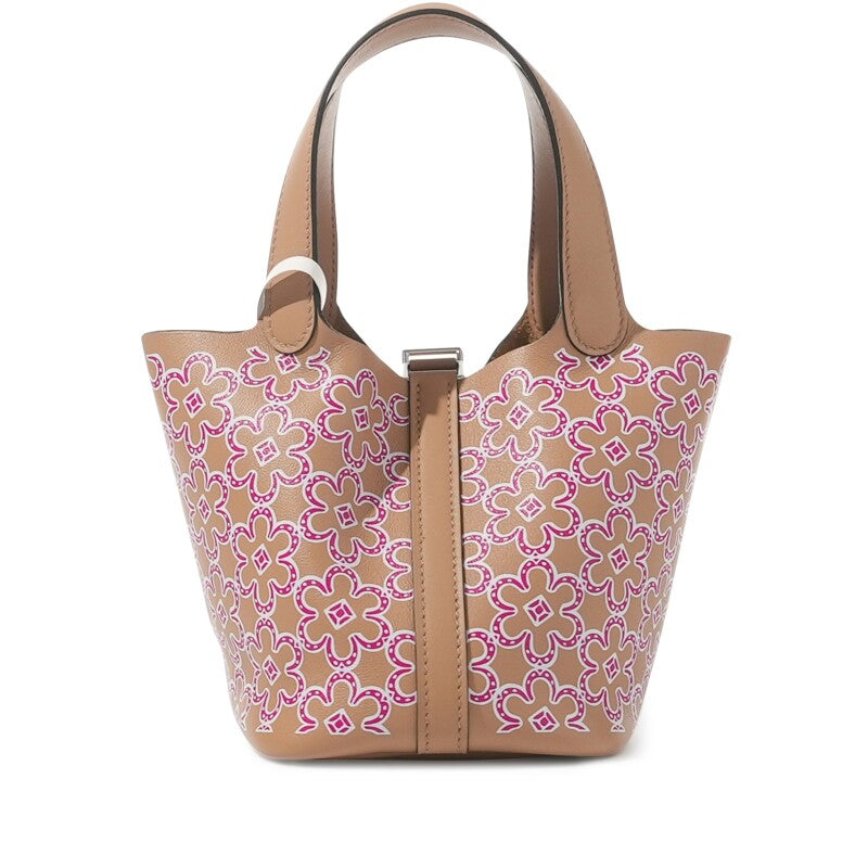 Hermès Chai Swift Lucky Daisy Micro Picotin Lock 14 Palladium Hardware
