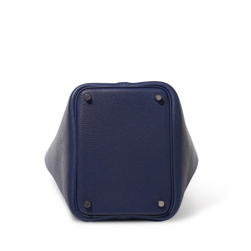 Hermès Bleu Saphir Maurice Picotin Lock 18 Palladium Hardware