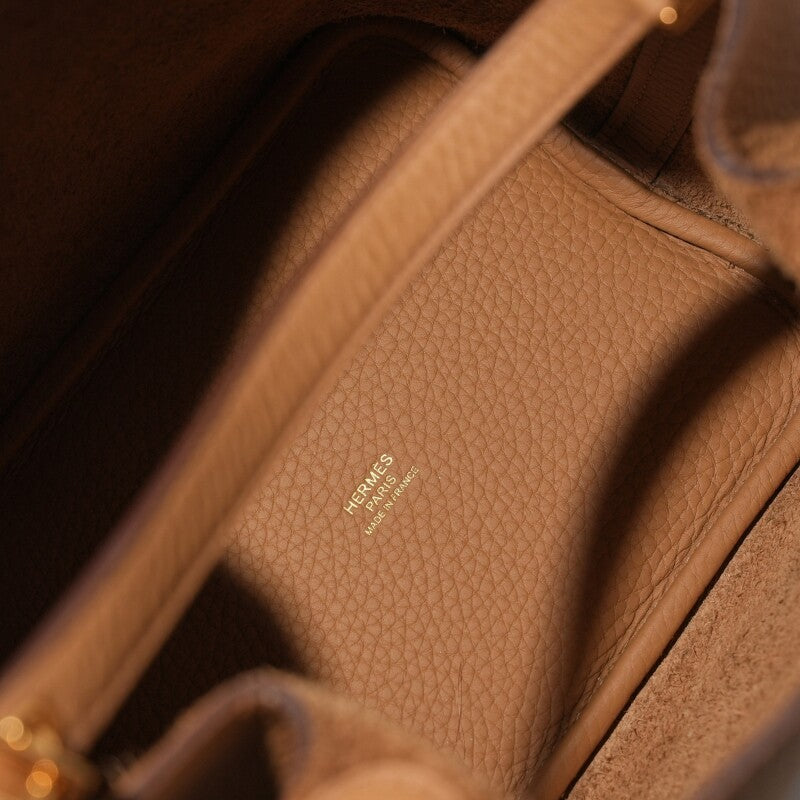 Hermès Biscuit Clemence Picotin Lock 18 Gold Hardware