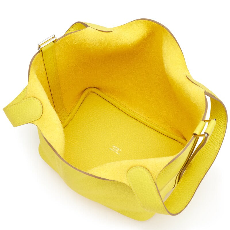 Hermès Lime Clemence Picotin Lock 18 Palladium Hardware