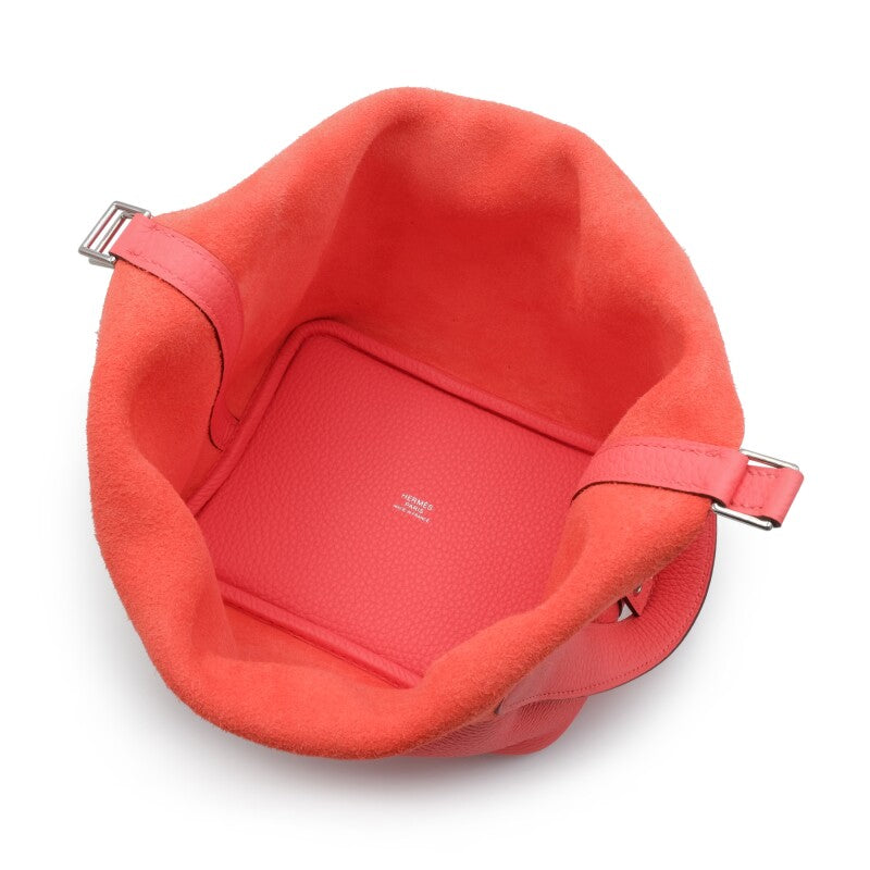 Hermès Rose Texas Clemence Picotin Lock 18 Palladium Hardware