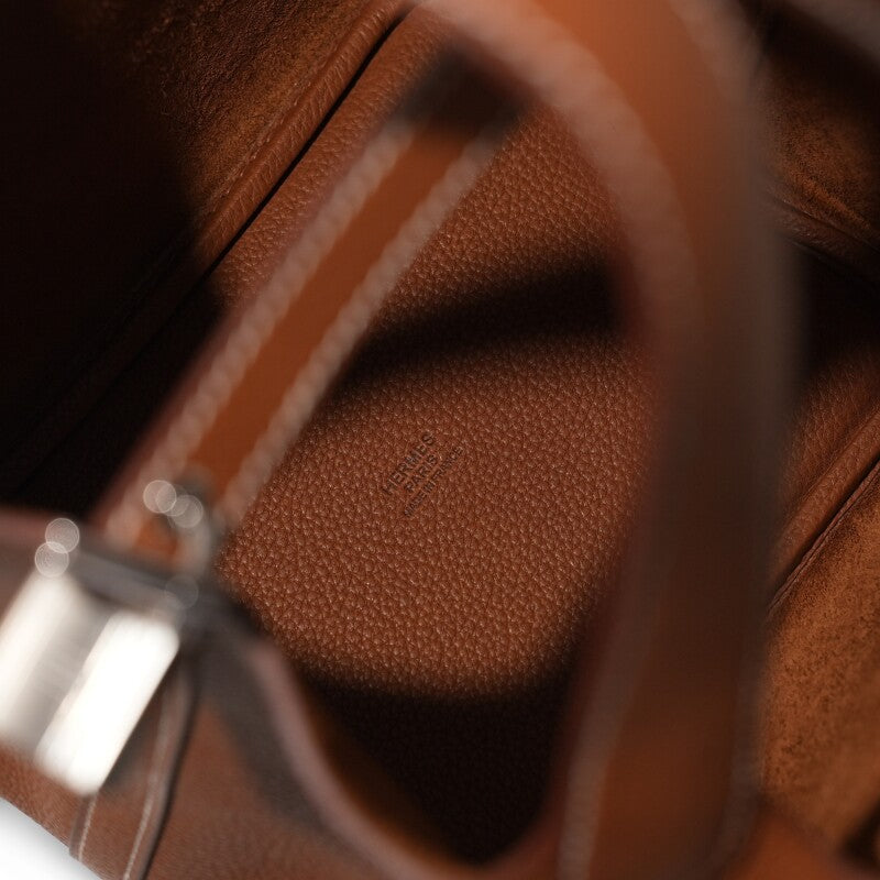 Hermès Fauve Barenia Picotin Lock 18 Palladium Hardware