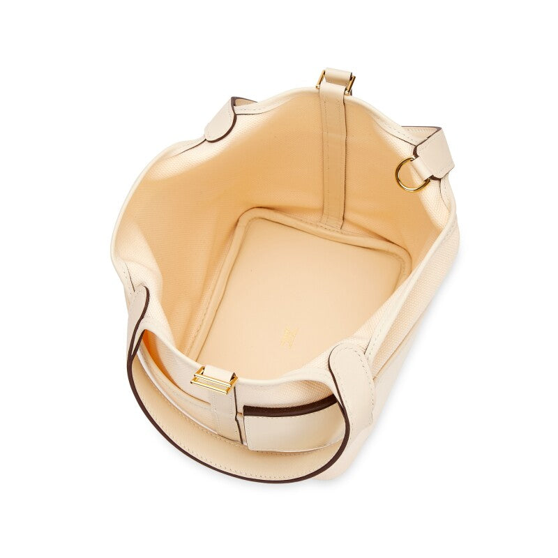 Hermès Nata Swift and Toile Geoland Cargo Picotin Lock 18 Palladium Hardware